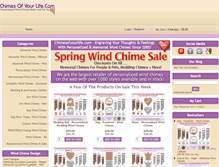 Tablet Screenshot of chimesofyourlife.com